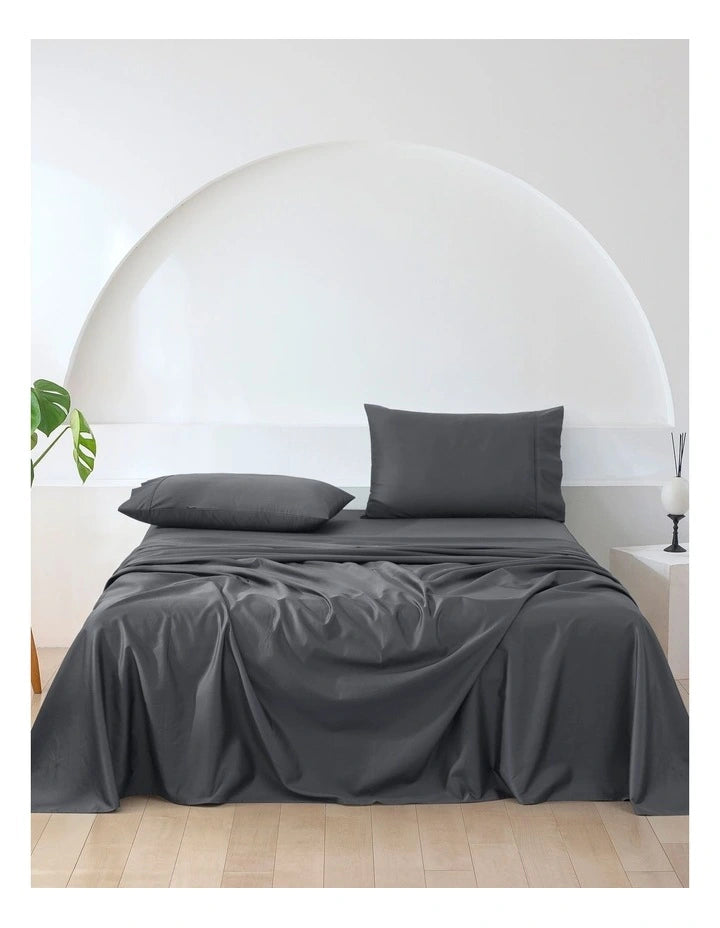 500 Thread Count Bed Sheet Set - Charcoal