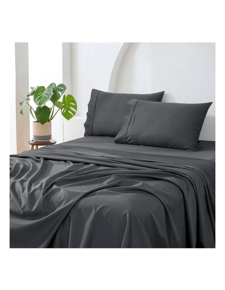 500 Thread Count Bed Sheet Set - Charcoal