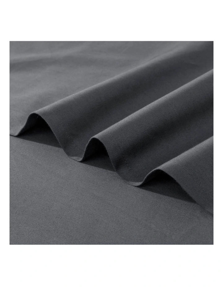 500 Thread Count Bed Sheet Set - Charcoal