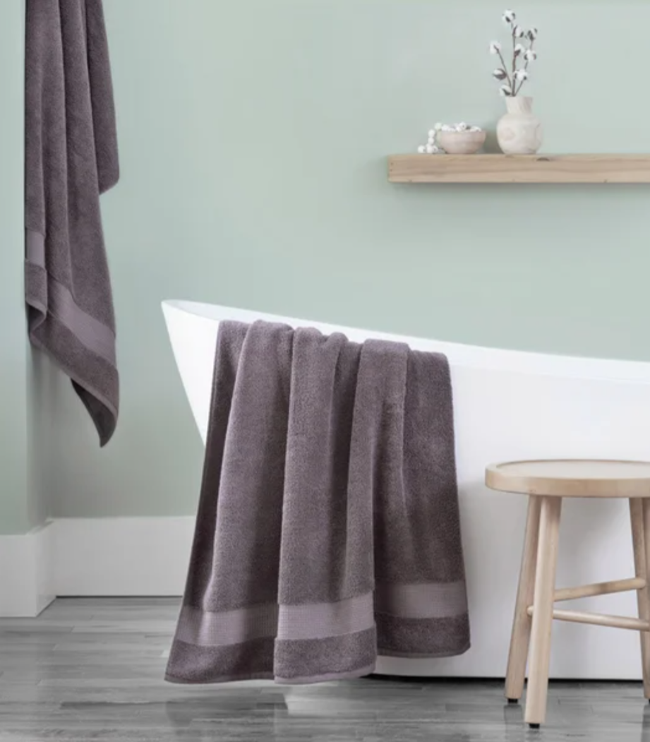 100% H-Grocotton Bath Towels - Lavender