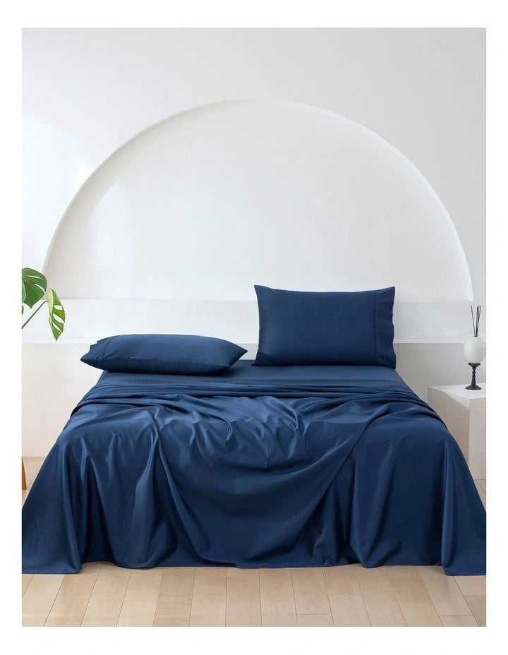 500 Thread Count Bed Sheet Set - Navy Blue