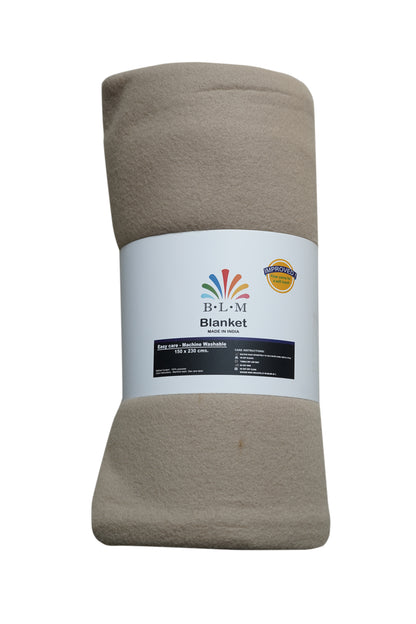 Super Soft Fleece Blanket/Throw - Beige
