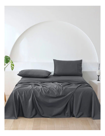 500 Thread Count Bed Sheet Set - Charcoal
