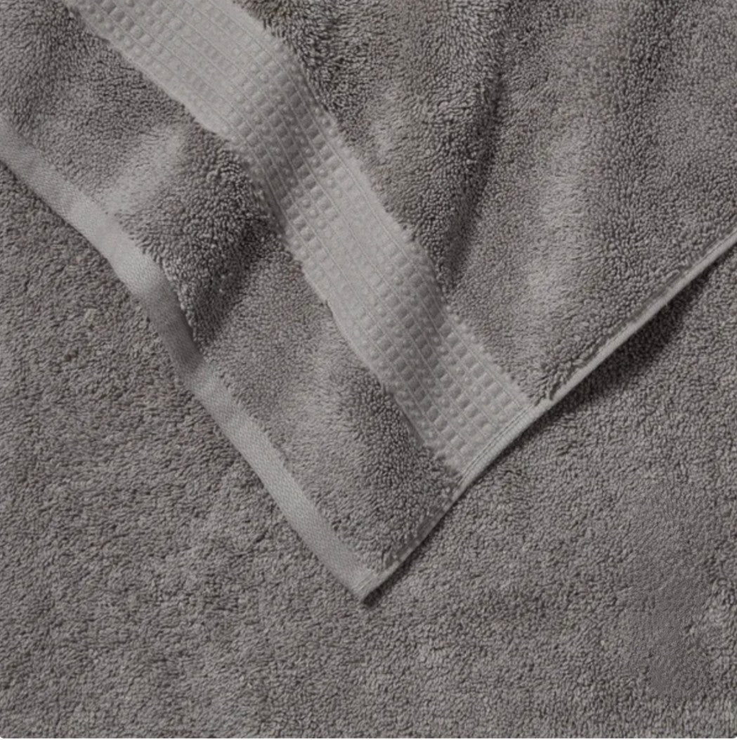 100% H-Grocotton Bath Towels - Gun Metal