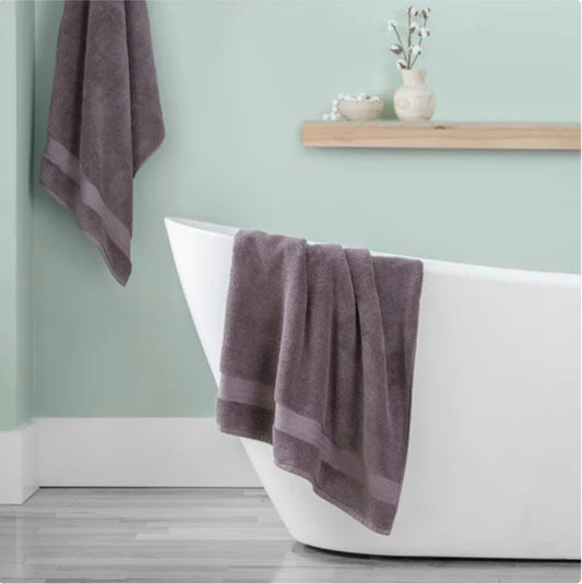 100% H-Grocotton Bath Towels - Lavender