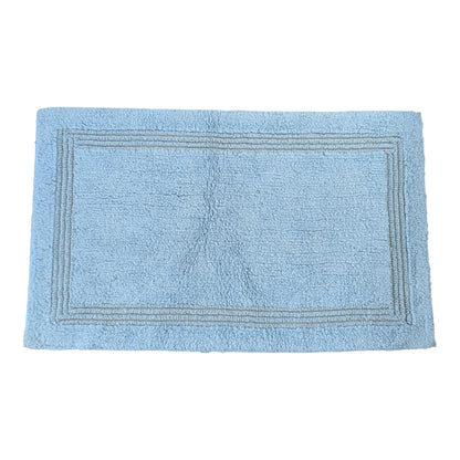 Cotton Bath Mat - Lewis Blue