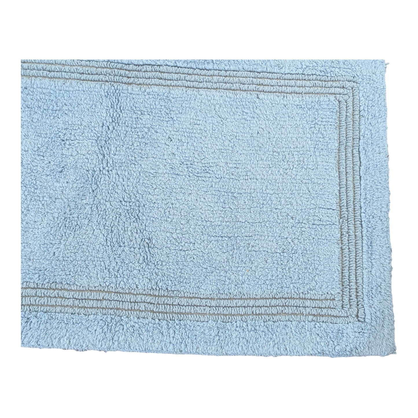 Cotton Bath Mat - Lewis Blue