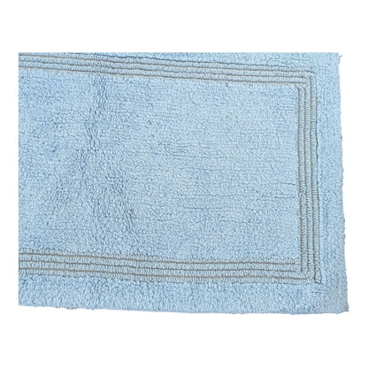 Cotton Bath Mat - Lewis Blue