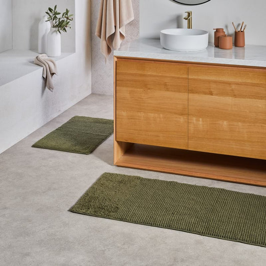 Cotton Bath Mat - Lux Green