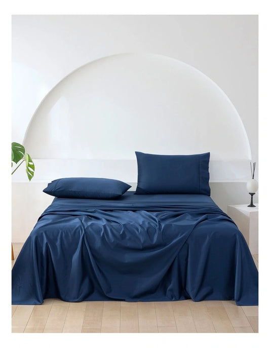 500 Thread Count Bed Sheet Set - Navy Blue