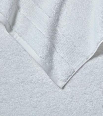 100% H-Grocotton Bath Towels - Pearl White