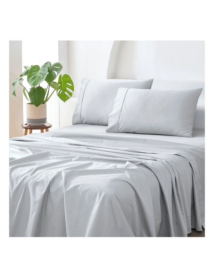500 Thread Count Bed Sheet Set - Silver