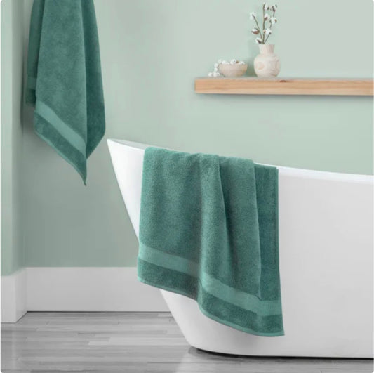 100% H-Grocotton Bath Towels - Teal