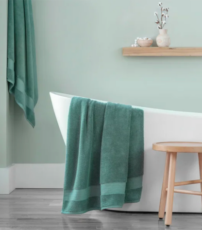 100% H-Grocotton Bath Towels - Teal